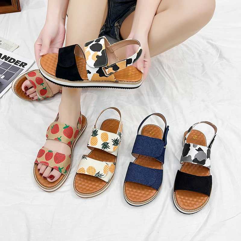 Summer Women Flat Sandals Casual Luxury Print Sneakers Kawaii Platform Fashion Beach Party Comfort Camo Free Shipping 2022
Summer Women Flat Sandals Casual Luxury Print Sneakers Kawaii Platform Fashion Beach Party Comfort Camo Free Shipping 2022