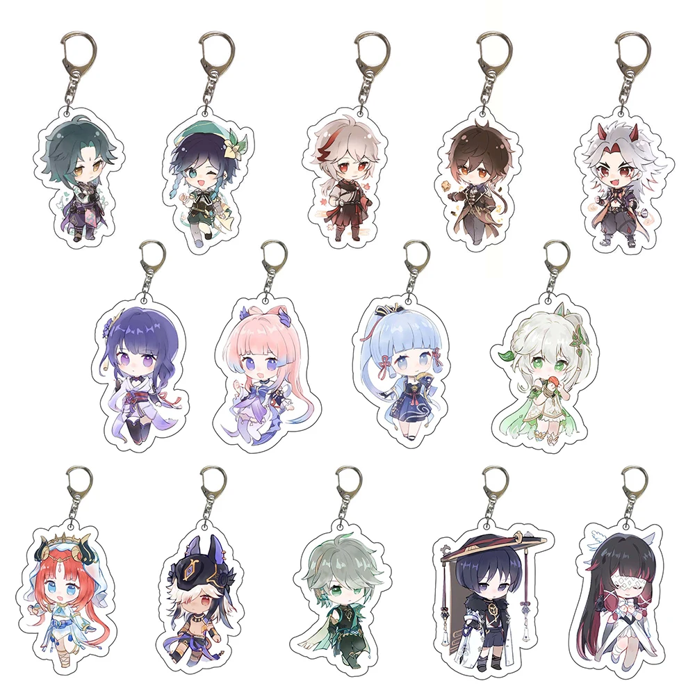Anime Keychain Genshin Impact Snezhnaya Childe Columbina Pantalone Arlecchino Key Chain Accessories Cute Bag Pendant Fans Gifts
Anime Keychain Genshin Impact Snezhnaya Childe Columbina Pantalone Arlecchino Key Chain Accessories Cute Bag Pendant Fans Gifts