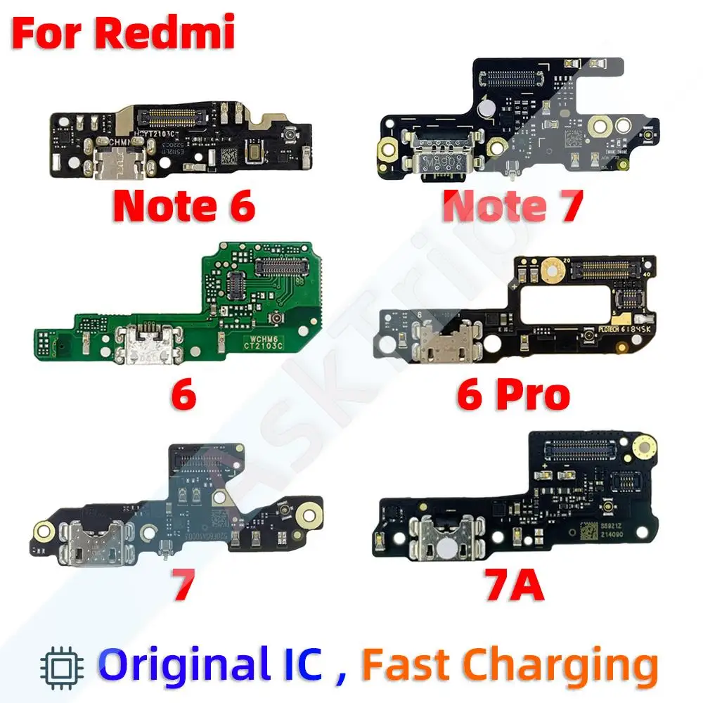 Original Bottom Charging USB Date Dock Microphone Charger Flex Cable For Xiaomi Redmi Note 6 7 6A 7A Pro Plus Phone Parts
Original Bottom Charging USB Date Dock Microphone Charger Flex Cable For Xiaomi Redmi Note 6 7 6A 7A Pro Plus Phone Parts