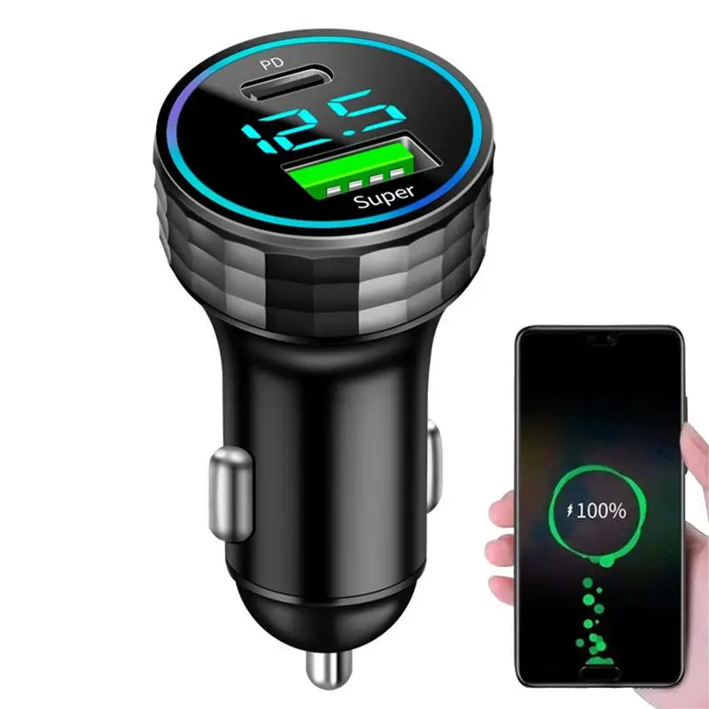 Round Dual USB Car Charger 66W Fast Charging USB Fast Charger PD Foriphone ForHuawei Car Phone Charger Adapter For Laptop
Round Dual USB Car Charger 66W Fast Charging USB Fast Charger PD Foriphone ForHuawei Car Phone Charger Adapter For Laptop