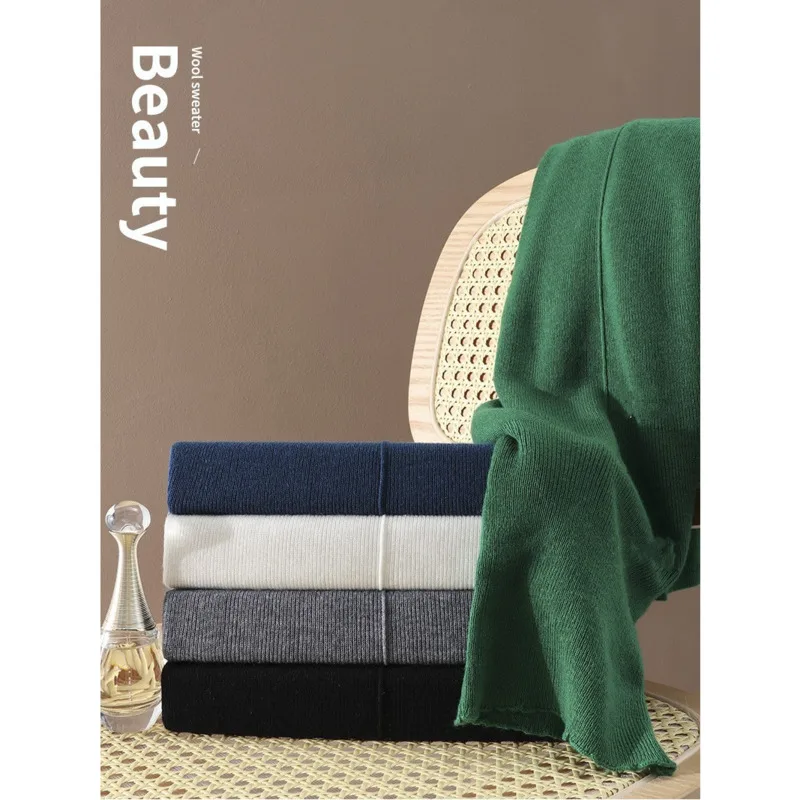 2023 Autumn Winter Women Worsted Wool Sweaters Turtleneck Slim Long Sleeve Solid Color Warm Soft Basic Bottomed Tops 20% Wool
2023 Autumn Winter Women Worsted Wool Sweaters Turtleneck Slim Long Sleeve Solid Color Warm Soft Basic Bottomed Tops 20% Wool