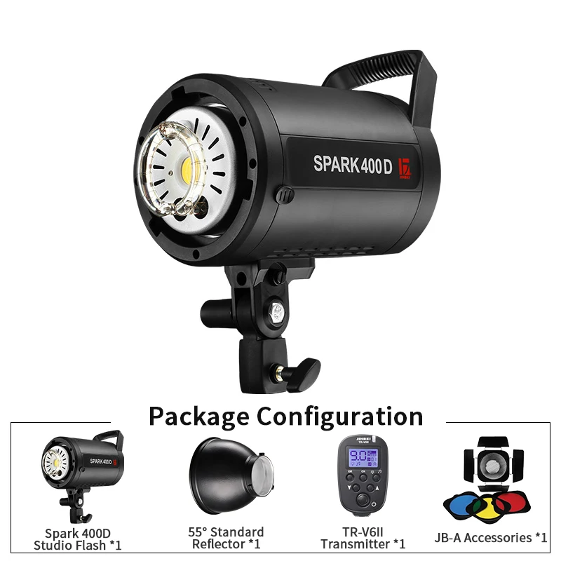 JINBEI SPARK400D 400Ws студийная вспышка стробоскоп Встроенный 2,4G беспроводной с дверью сарая цветной гелевый отражатель
JINBEI SPARK400D 400Ws студийная вспышка стробоскоп Встроенный 2,4G беспроводной с дверью сарая цветной гелевый отражатель
