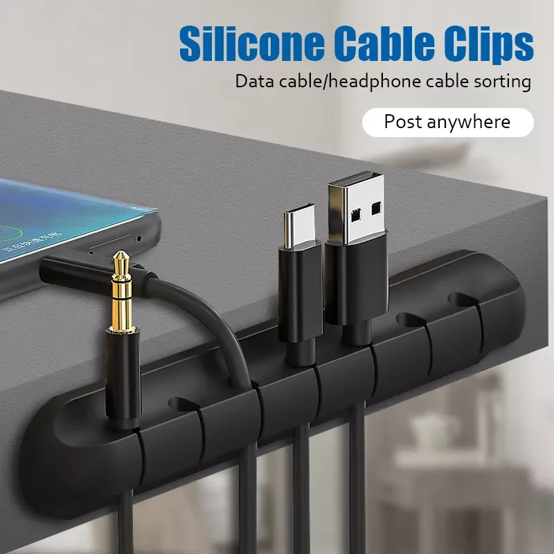 2022NEW Holder Silicone Cable Organizer Flexible USB Winder Management Clips Holder For Mouse Keyboard Earphone Headset
2022NEW Holder Silicone Cable Organizer Flexible USB Winder Management Clips Holder For Mouse Keyboard Earphone Headset