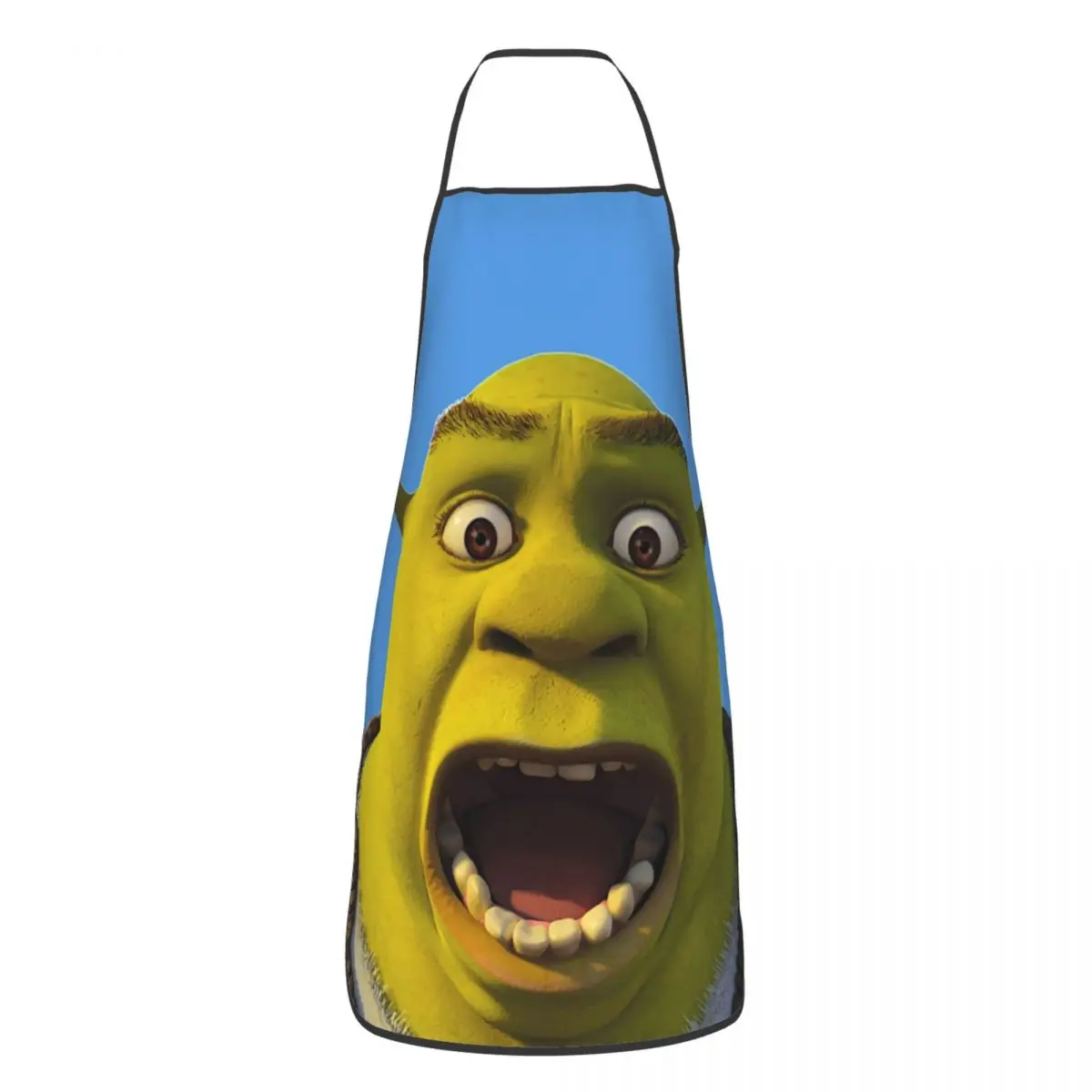 

Unisex Monster Shrek Bib Apron Adult Women Men Chef Tablier Cuisine for Cooking Kitchen Painting