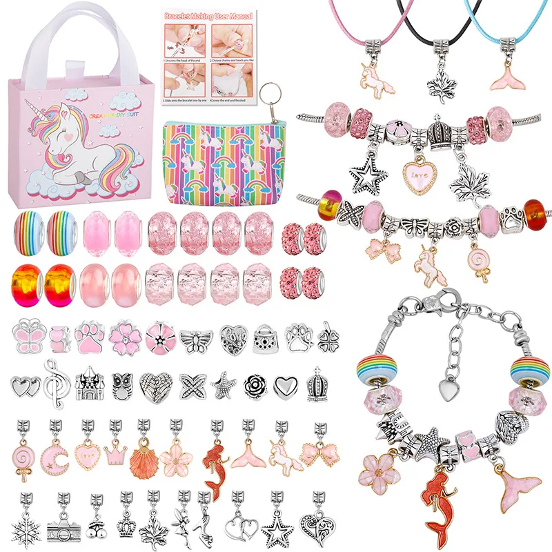 DIY Charm Bracelet Beads Set Spacer Beads For Bracelet Making Cute Pendant For Necklace Handmaking Jewelry Making Kit For Gifts
DIY Charm Bracelet Beads Set Spacer Beads For Bracelet Making Cute Pendant For Necklace Handmaking Jewelry Making Kit For Gifts