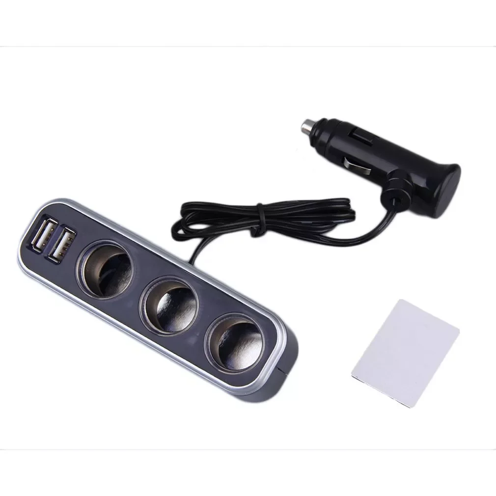 Universal 3 Socket Adapter Splitter 3.1A USB Charger Car DC 12V/24V Cigarette Lighter Socket Splitter+Dual USB Port Car Adapter
Universal 3 Socket Adapter Splitter 3.1A USB Charger Car DC 12V/24V Cigarette Lighter Socket Splitter+Dual USB Port Car Adapter