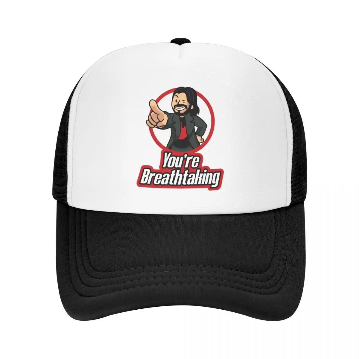 Punk You Are Breathtaking Keanu Reeves Meme Trucker Hat for Men Women Adjustable Baseball Cap Sun Protection Snapback Caps
Punk You Are Breathtaking Keanu Reeves Meme Trucker Hat for Men Women Adjustable Baseball Cap Sun Protection Snapback Caps