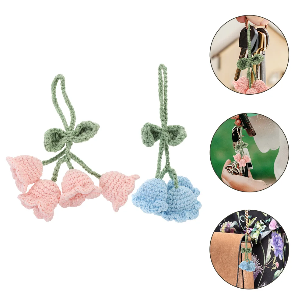 2Pcs Crochet Flowers Car Decoration Car Rearview Mirror Knitted Flower Pendant for Keychain Bag
2Pcs Crochet Flowers Car Decoration Car Rearview Mirror Knitted Flower Pendant for Keychain Bag