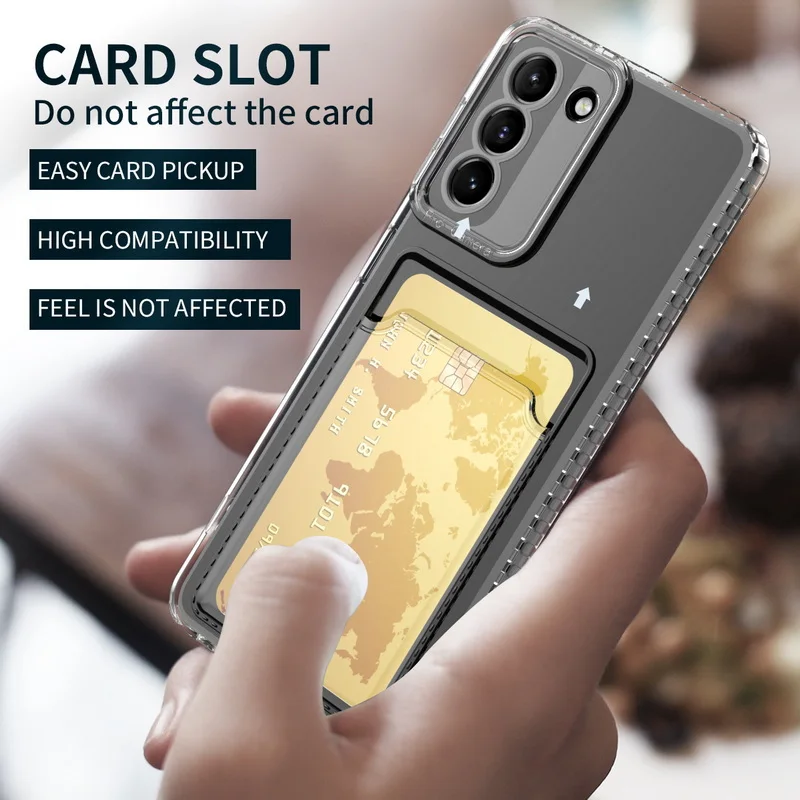 For Samsung Galaxy S21 S22 Ultra S20 FE A72 A52 5G A53 A33 5G Angel Eyes Airbag Clear Silicone Case Card Slot Holder Soft Cover
For Samsung Galaxy S21 S22 Ultra S20 FE A72 A52 5G A53 A33 5G Angel Eyes Airbag Clear Silicone Case Card Slot Holder Soft Cover