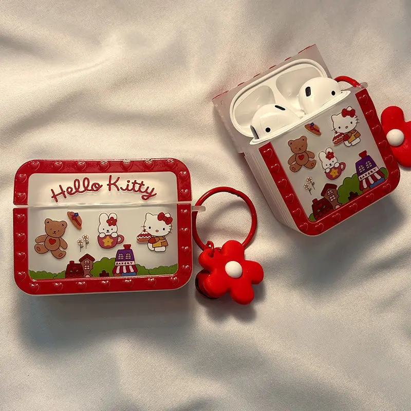 Hellokittys Cute Anime Sanrio Headphone Set Kawaii Cartoon Sweet Airpods1/2 Protective Shell On Behalf of Girl Birthday Gift
Hellokittys Cute Anime Sanrio Headphone Set Kawaii Cartoon Sweet Airpods1/2 Protective Shell On Behalf of Girl Birthday Gift