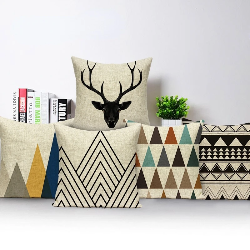 Animal Pillow Covers Nordic Style Geometric Linen Flamingo Deer Cushion Cover Home Decorative Pillow Case Funda Cojines 45x45
Animal Pillow Covers Nordic Style Geometric Linen Flamingo Deer Cushion Cover Home Decorative Pillow Case Funda Cojines 45x45