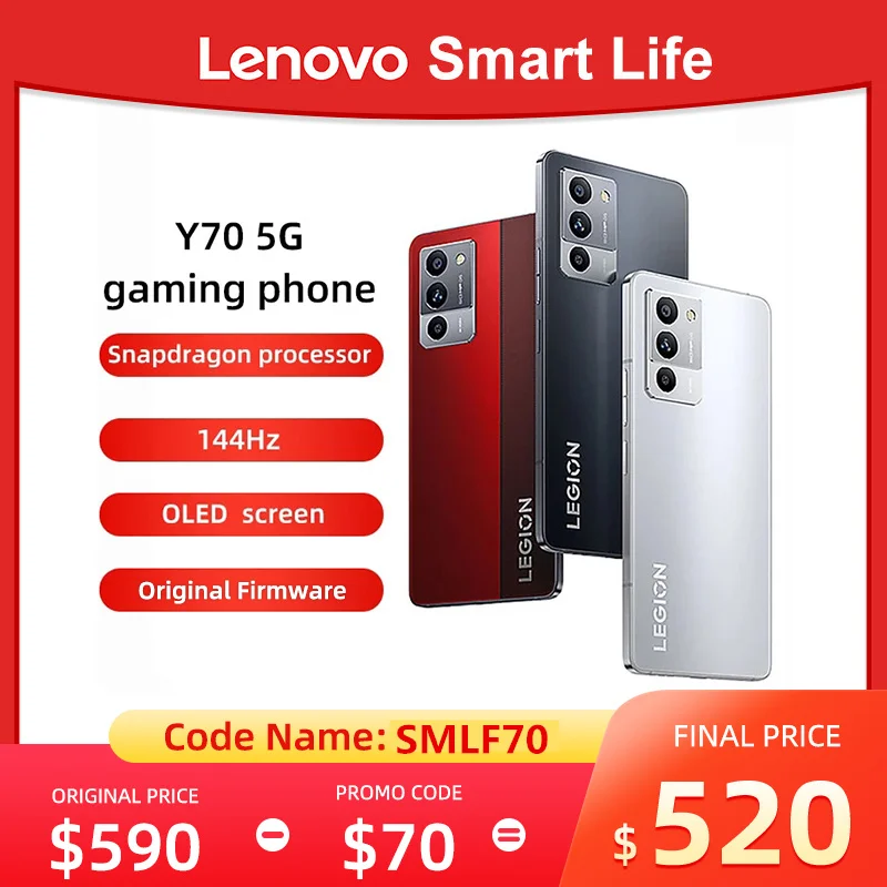 

Игровой смартфон Lenovo Legion Y70, 6,67 дюйма, 144 Гц, OLED,Snapdragon 8 + Gen1, тройная камера 50 МП, 68 Вт, зарядка, NFC, оригинальная прошивка