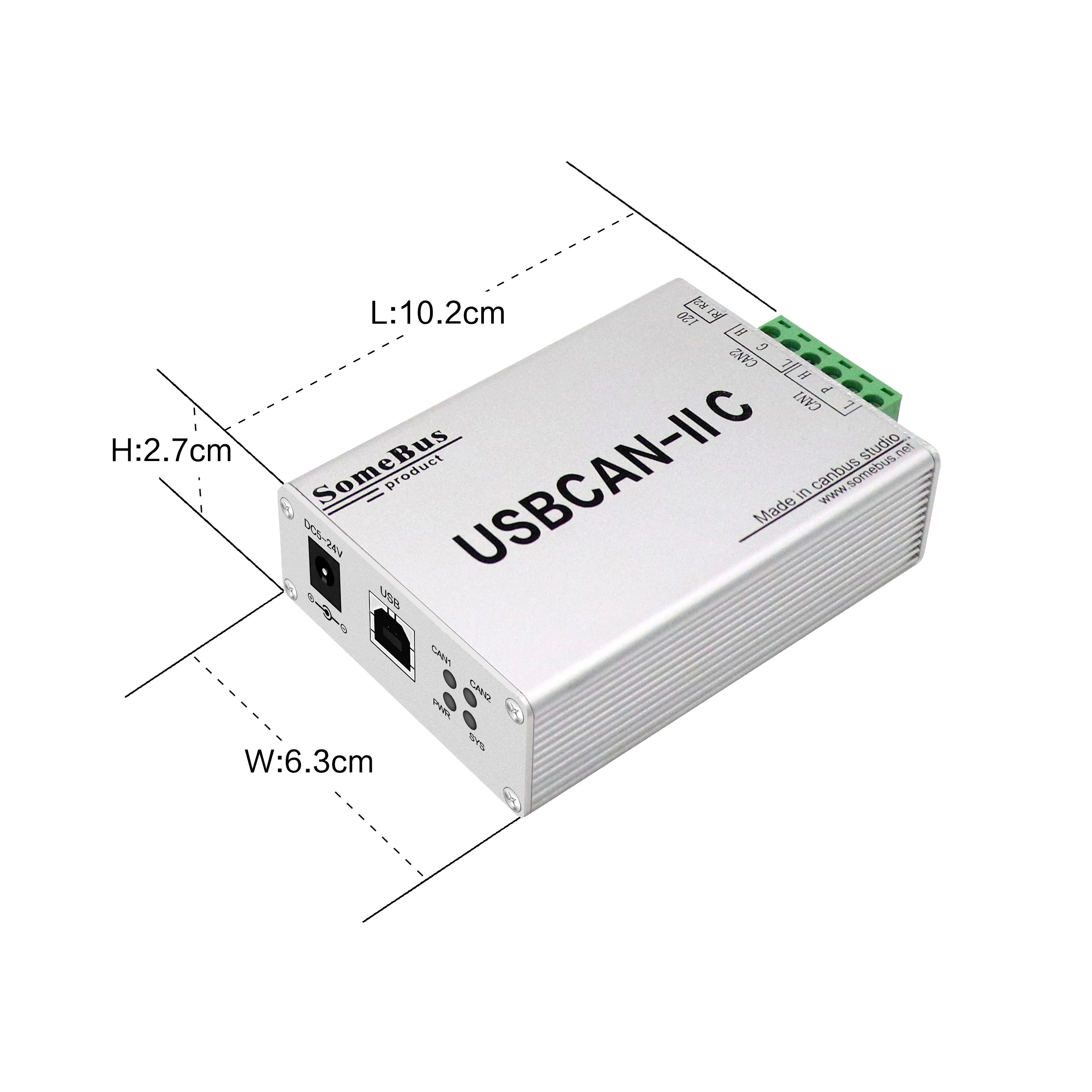 

GCAN Can Bus Analyzer Usbcan-Ⅱ C With Software Tester Analysis And Diagnosis Decoder Compact And Portable Can Bus Test Tool