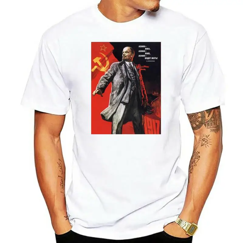 Vladimir Lenin Russian Communist Revolution Black T-Shirt Hot 2022 Summer Men T Shirt Fashion Print Cool Tees
Vladimir Lenin Russian Communist Revolution Black T-Shirt Hot 2022 Summer Men T Shirt Fashion Print Cool Tees
