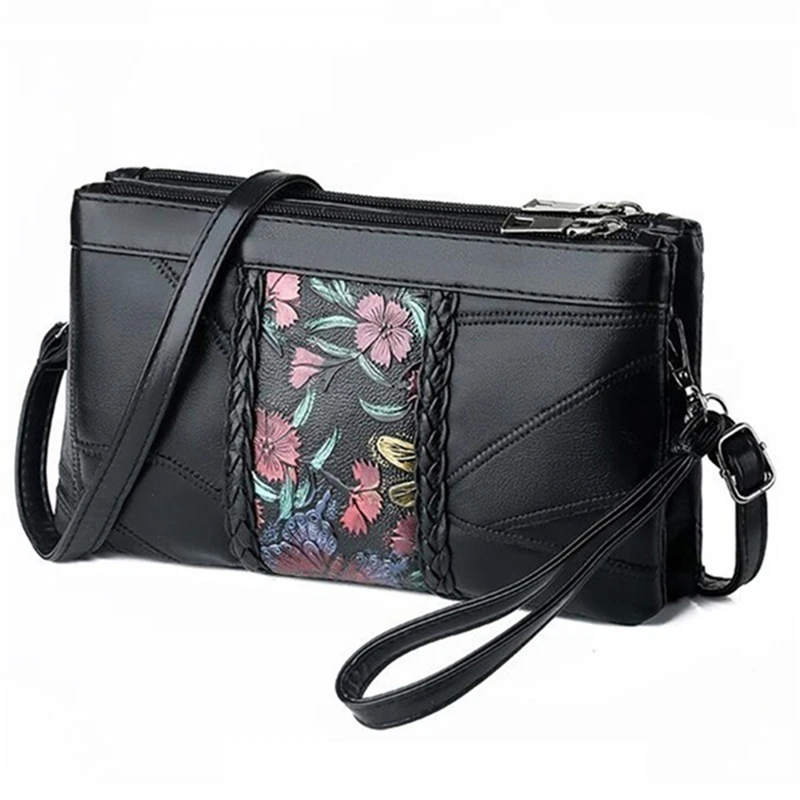 

Handbag New Fashion Sheepskin Women Soft Leather Handbag With Braid Spliced Sheepskin Small Bag