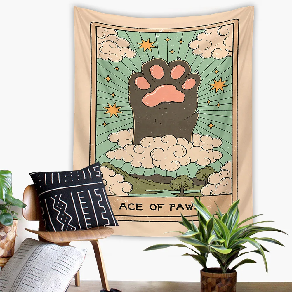 Tarot Cat Paws Tapestry Kawaii Tapestry Cat Witchcraft Wall Tapestry Wall Hanging Kawaii Wall Decor for Bedroom Living Room Dorm
Tarot Cat Paws Tapestry Kawaii Tapestry Cat Witchcraft Wall Tapestry Wall Hanging Kawaii Wall Decor for Bedroom Living Room Dorm