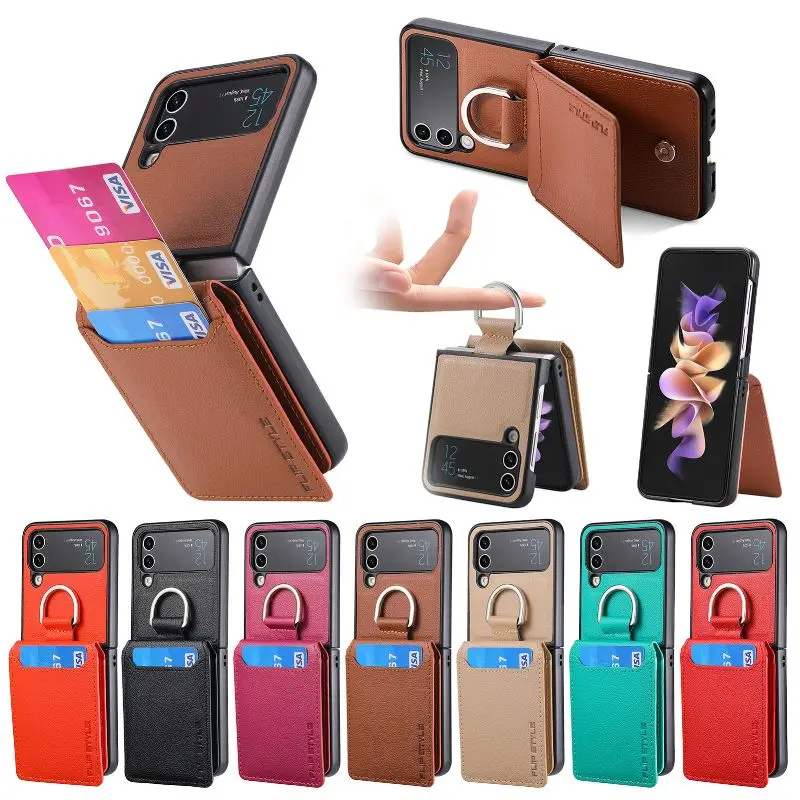 Finger Ring Vertical Flip Wallet Case For Samsung Galaxy Z Flip4 5 Full Coverage Phone Case Magnetic Car Holder Back Cover
Finger Ring Vertical Flip Wallet Case For Samsung Galaxy Z Flip4 5 Full Coverage Phone Case Magnetic Car Holder Back Cover