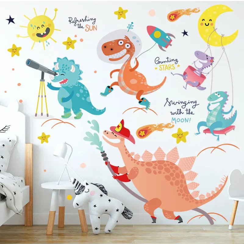 Cartoon Dinosaur Group Children Bedroom Kindergarten Home Wall Background Decoration Stickers Room Decoration Wall Decals
Cartoon Dinosaur Group Children Bedroom Kindergarten Home Wall Background Decoration Stickers Room Decoration Wall Decals