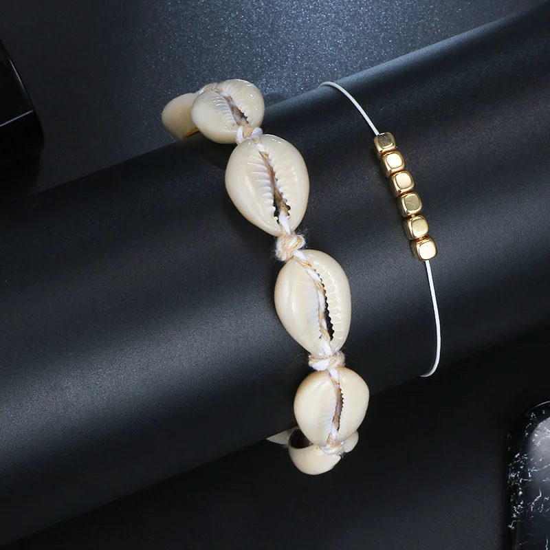 Bohemian Beach Woven Shell Double Layer Chain Anklets Women Fashion Beads Adjustable Rope Ankle Bracelet Barefoot Jewelry
Bohemian Beach Woven Shell Double Layer Chain Anklets Women Fashion Beads Adjustable Rope Ankle Bracelet Barefoot Jewelry