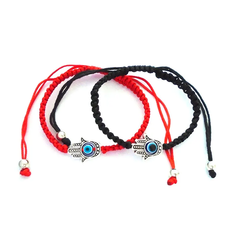 5 Pieces Lucky Hamsa Hand Bule Turkish Eye Bracelet Red Black String Braided for Handmade Ethnic Jewelry Men Women Gift
5 Pieces Lucky Hamsa Hand Bule Turkish Eye Bracelet Red Black String Braided for Handmade Ethnic Jewelry Men Women Gift