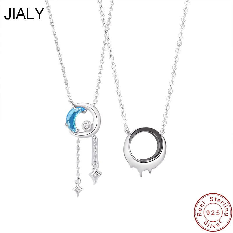 JIALY Moon Star Pendant European S925 Sterling Silver Couple Necklace For Women Birthday Party Gift Jewelry
JIALY Moon Star Pendant European S925 Sterling Silver Couple Necklace For Women Birthday Party Gift Jewelry
