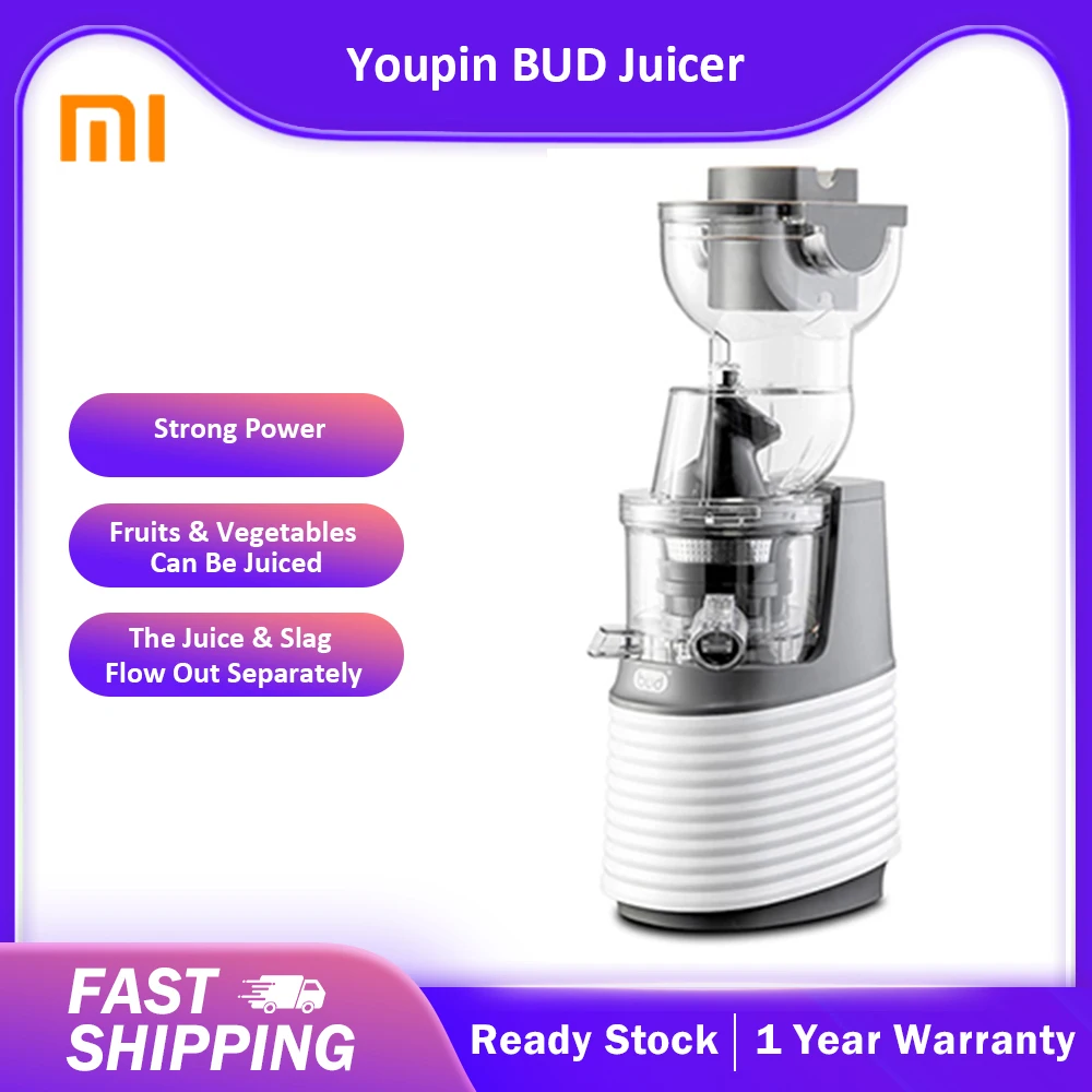 BUD Large Caliber Electric Fruit Juicer Separation Pomace Juice Machine Mixer Vegetables Food Processor
BUD Large Caliber Electric Fruit Juicer Separation Pomace Juice Machine Mixer Vegetables Food Processor