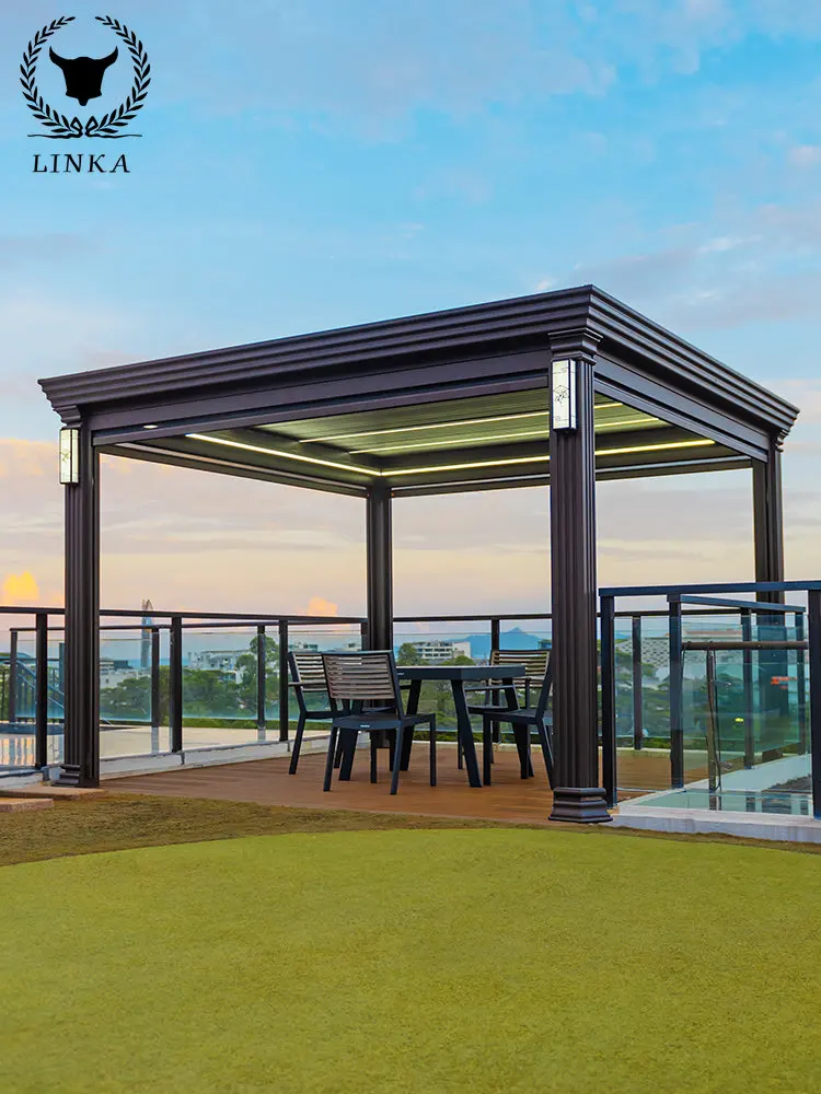 Уличный павильон, двор, затвор из алюминиевого сплава, Солнечная комната, садовая вилла, Электрический Солнечный павильон 
Уличный павильон, двор, затвор из алюминиевого сплава, Солнечная комната, садовая вилла, Электрический Солнечный павильон