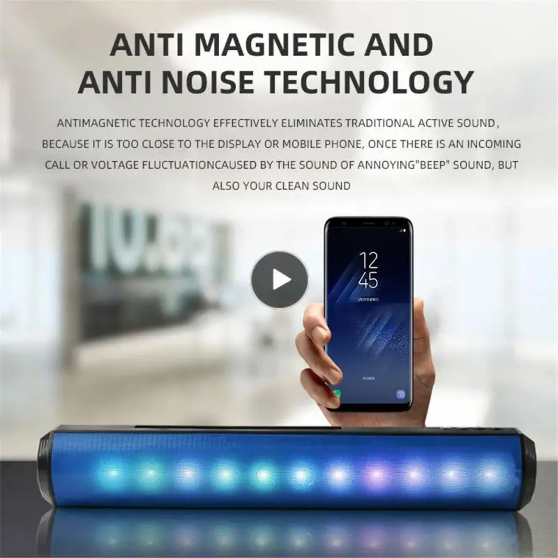 Stereo Dual Speakers Usb Playback With Color Lights Loudspeaker bluetooth-compatible Speaker Smart Home
Stereo Dual Speakers Usb Playback With Color Lights Loudspeaker bluetooth-compatible Speaker Smart Home