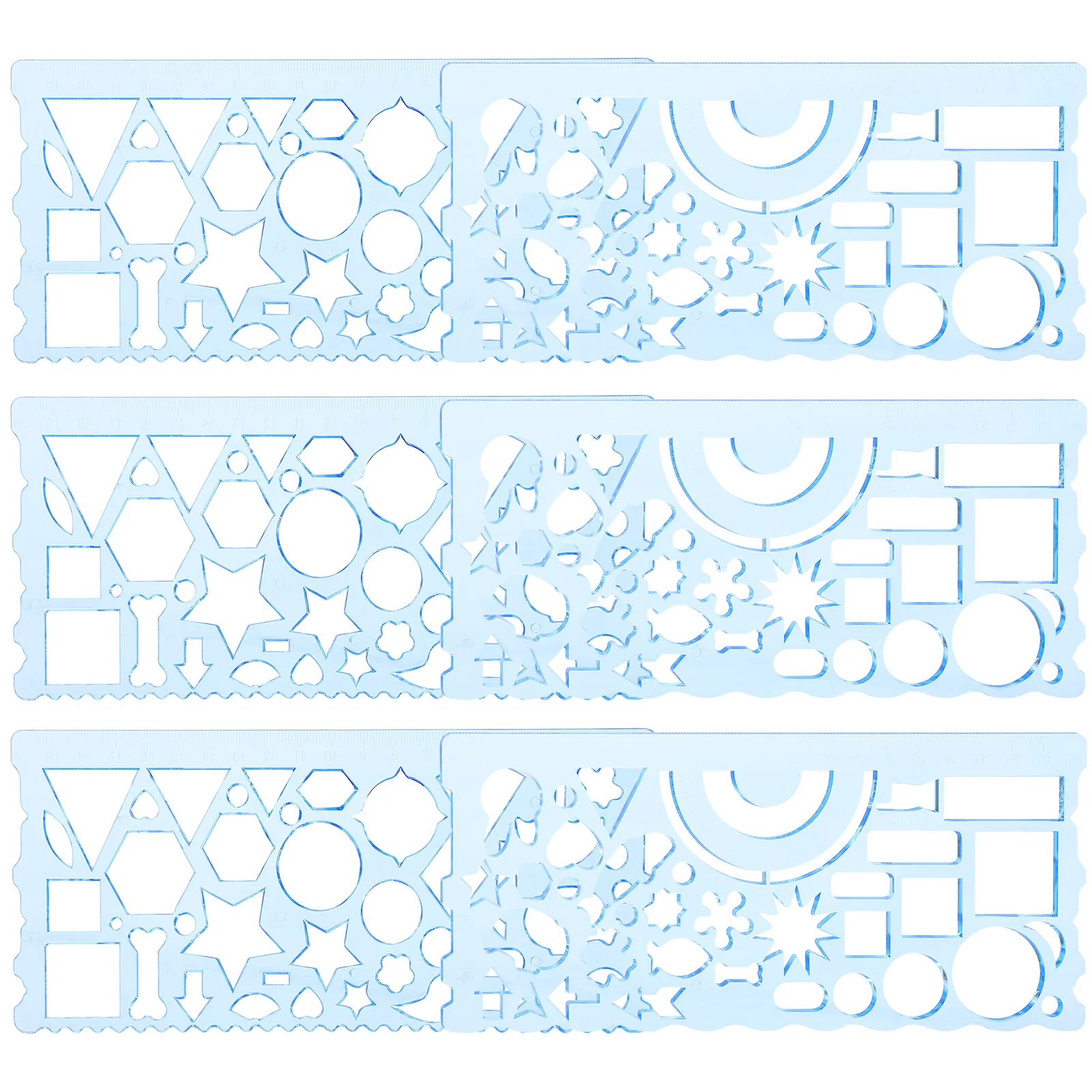 6Pcs Students Drawing Template Plastic Stencil Templates Drafting Ruler Geometric Tools
6Pcs Students Drawing Template Plastic Stencil Templates Drafting Ruler Geometric Tools