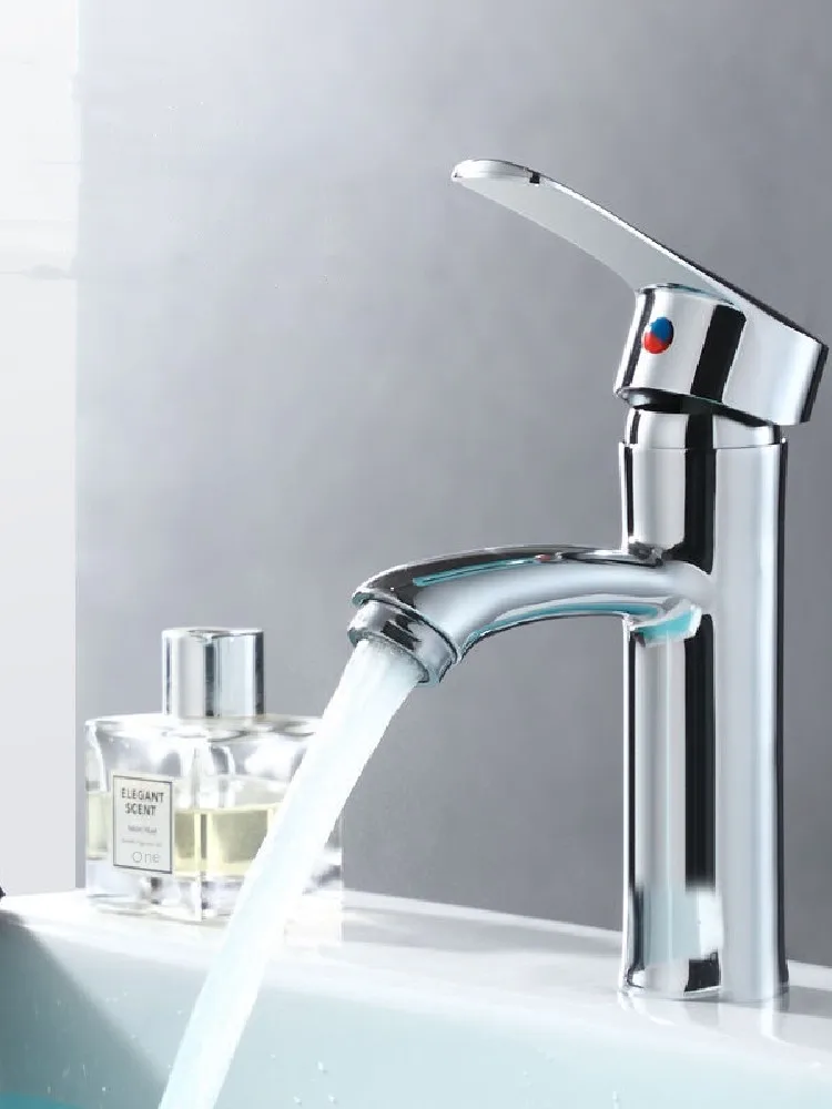 

Bathroom Faucet Hot Cold Water Sink Mixer Tap Basin Faucets Single Hole Tapware Installation of basin Value for money
