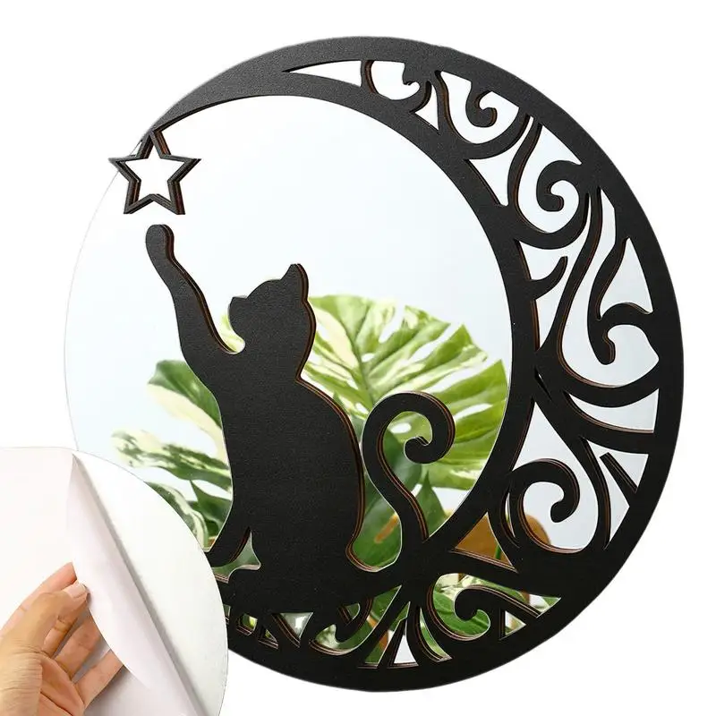 Wall Hang Mirror Elk And Black Cat Black Circle Vanity Mirror Decorative Black Circle Vanity Mirror For Dining Living Room
Wall Hang Mirror Elk And Black Cat Black Circle Vanity Mirror Decorative Black Circle Vanity Mirror For Dining Living Room