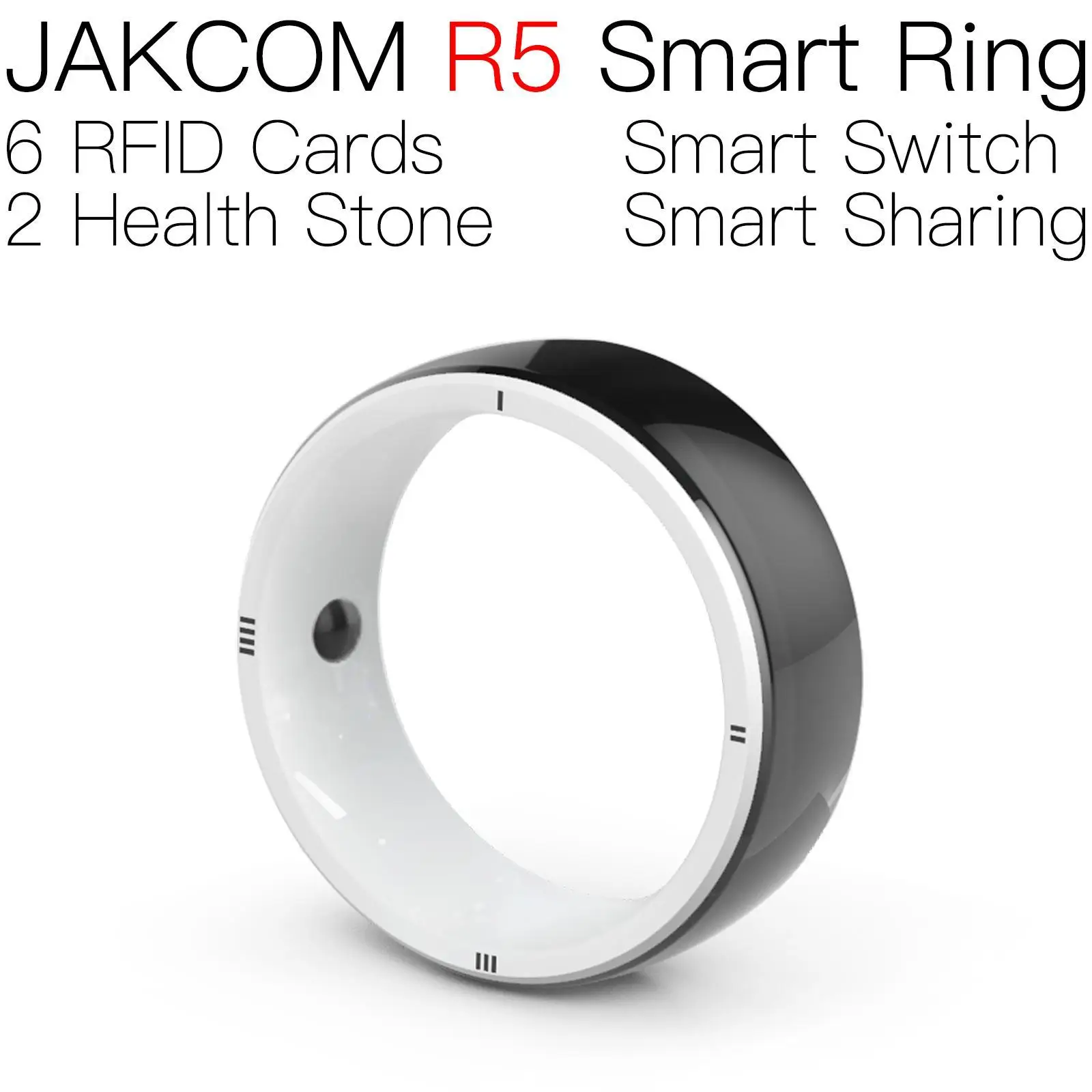 

JAKCOM R5 Smart Ring better than rfid tag sticker rewritable pet icare hf rf uhf mhz 26 bit iso 6b o epc gen2 games nfc