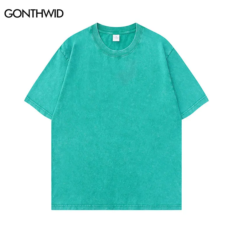 GONTHWID 2023 Streetwear Men Washed T Shirt Vintage Oversized Plain T-Shirt Solid Color Harajuku Casual Tshirt Loose Tops Tees
GONTHWID 2023 Streetwear Men Washed T Shirt Vintage Oversized Plain T-Shirt Solid Color Harajuku Casual Tshirt Loose Tops Tees
