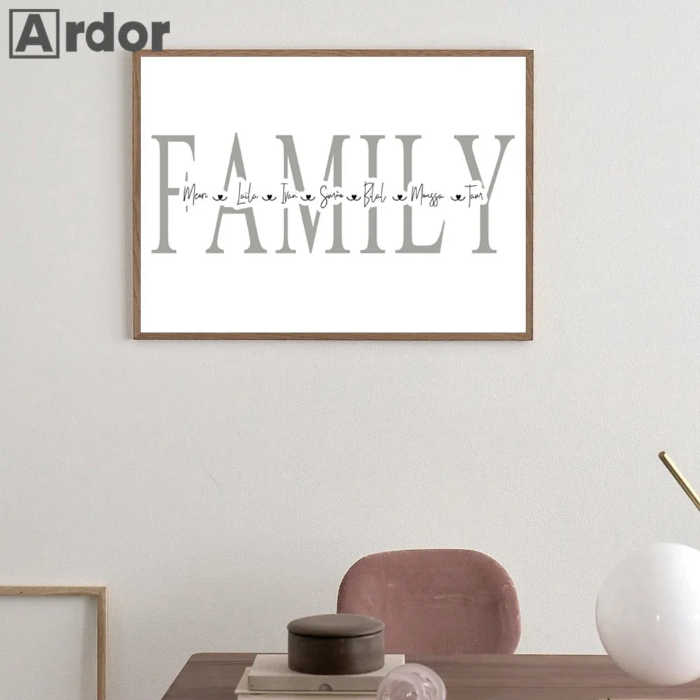 Family Custom Name Poster Vader Moeder Baby Canvas Painting Naam Wall Art Print Schilderij Nordic Wall Pictures Home Decoration
Family Custom Name Poster Vader Moeder Baby Canvas Painting Naam Wall Art Print Schilderij Nordic Wall Pictures Home Decoration