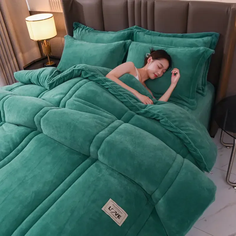 Thicken Lamb Double-Faced Velvet Quilt Wool Super Warm Winter Comforter Students Dormitory Luxury Blanket Soft Quilt Duvets
Thicken Lamb Double-Faced Velvet Quilt Wool Super Warm Winter Comforter Students Dormitory Luxury Blanket Soft Quilt Duvets