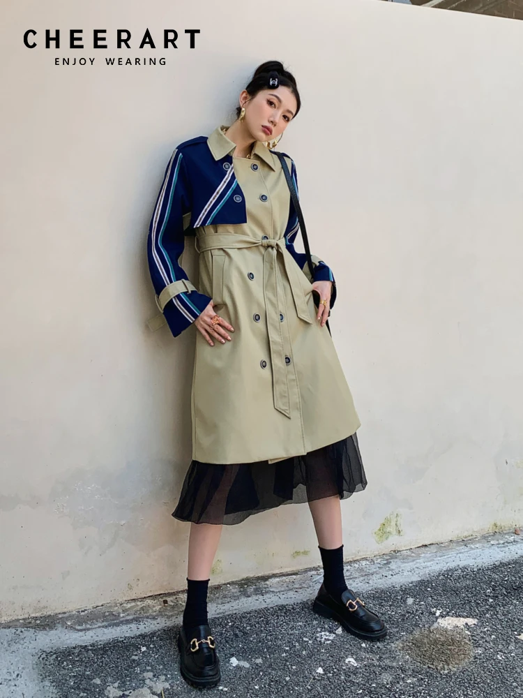 CHEERART Fashion Long Trench Coats Windbreakers Fall Jackets For Women 2022 Double Breasted Designer Trench Coat British Style
CHEERART Fashion Long Trench Coats Windbreakers Fall Jackets For Women 2022 Double Breasted Designer Trench Coat British Style