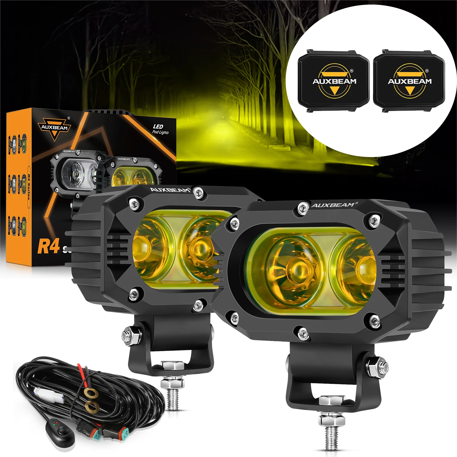 AUXBEAM R4 SERIES 4-дюймовый светодиодный рабочий фонарь 60 Вт Светодиодный фонарь дальнего света 3000K/6500K Прожектор для внедорожников Грузовик SUV 4WD
AUXBEAM R4 SERIES 4-дюймовый светодиодный рабочий фонарь 60 Вт Светодиодный фонарь дальнего света 3000K/6500K Прожектор для внедорожников Грузовик SUV 4WD