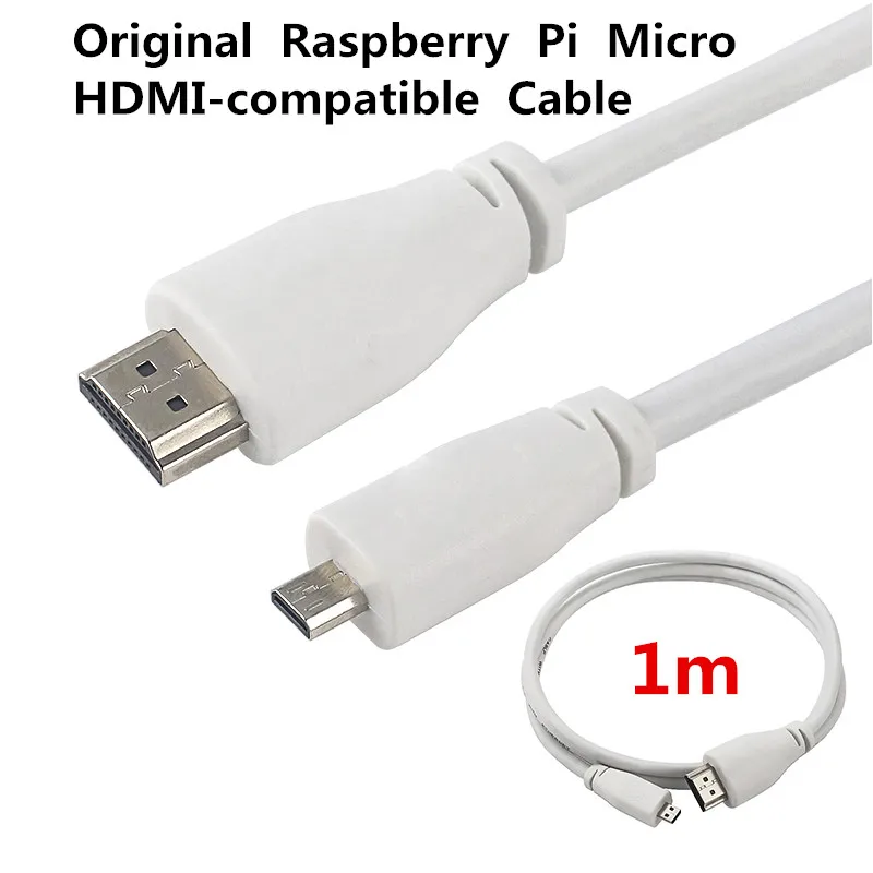Raspberry Pi оригинальный Официальный кабель Micro HDMI (A/M) версия видеокабеля для Raspberry Pi 4 Модель B
Raspberry Pi оригинальный Официальный кабель Micro HDMI (A/M) версия видеокабеля для Raspberry Pi 4 Модель B