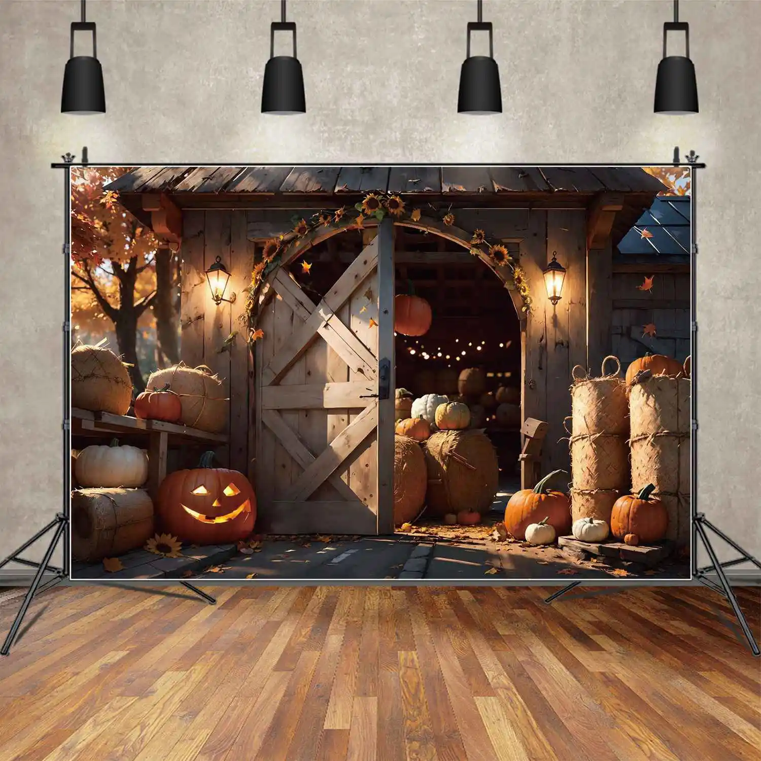MOON.QG Photo Backdrop Autumn Farm Wood Thanksgiving Halloween Background Baby Party Pumpkin Maple Leaves Plank Granary Booth
MOON.QG Photo Backdrop Autumn Farm Wood Thanksgiving Halloween Background Baby Party Pumpkin Maple Leaves Plank Granary Booth