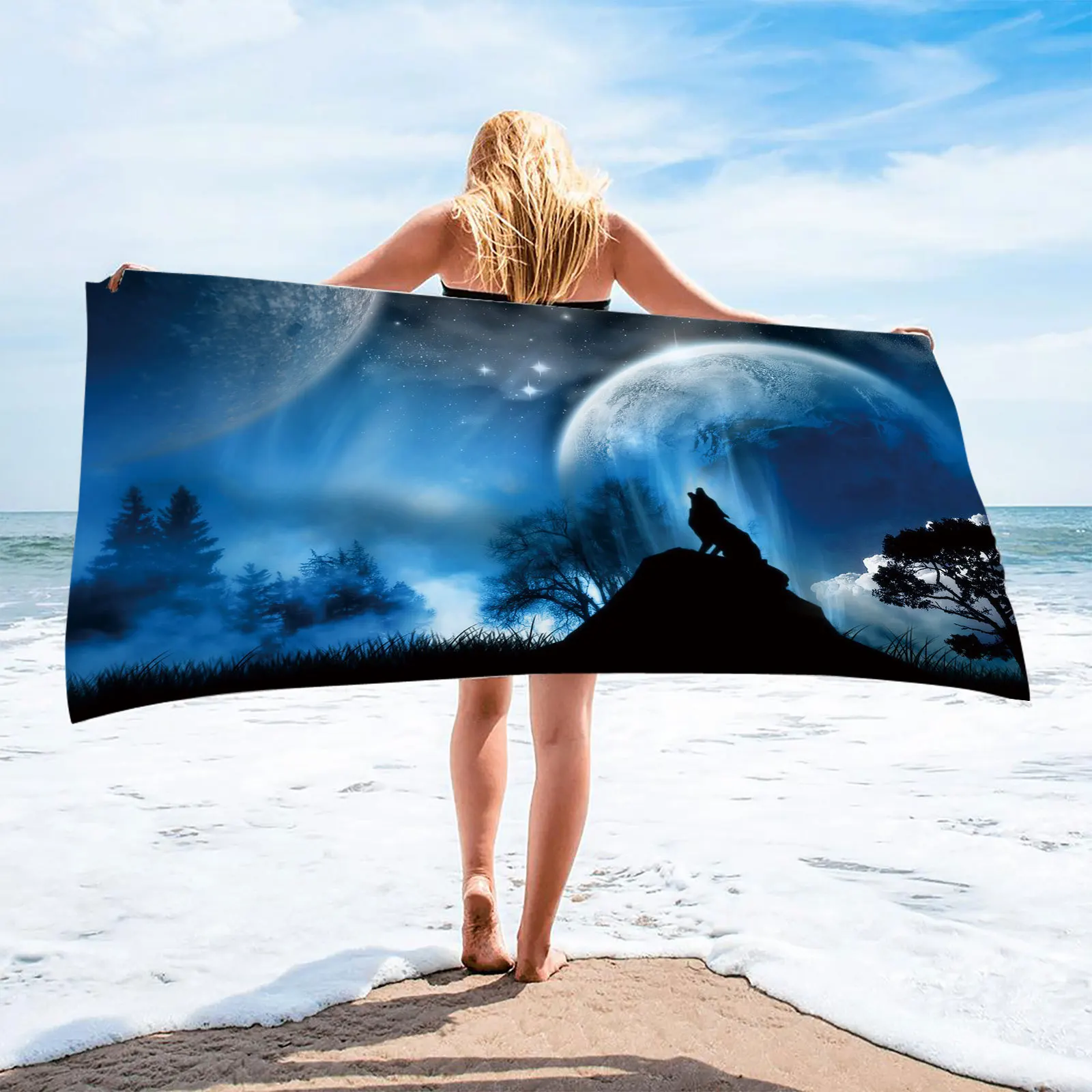 Summer animal wolf No Sand Free Quick Dry Beach Towel Surf Poncho Bath Summer Swimming Fitness Yoga Xxl Beach Towel
Summer animal wolf No Sand Free Quick Dry Beach Towel Surf Poncho Bath Summer Swimming Fitness Yoga Xxl Beach Towel