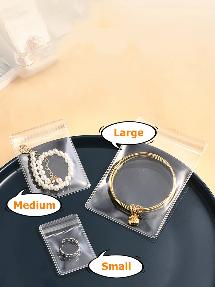 20Pcs Plastic Transparent Jewelry Storage Bag Sealing Small Bags For Earrings Necklace Bracelet Travel Jewelry Storage Organizer
20Pcs Plastic Transparent Jewelry Storage Bag Sealing Small Bags For Earrings Necklace Bracelet Travel Jewelry Storage Organizer