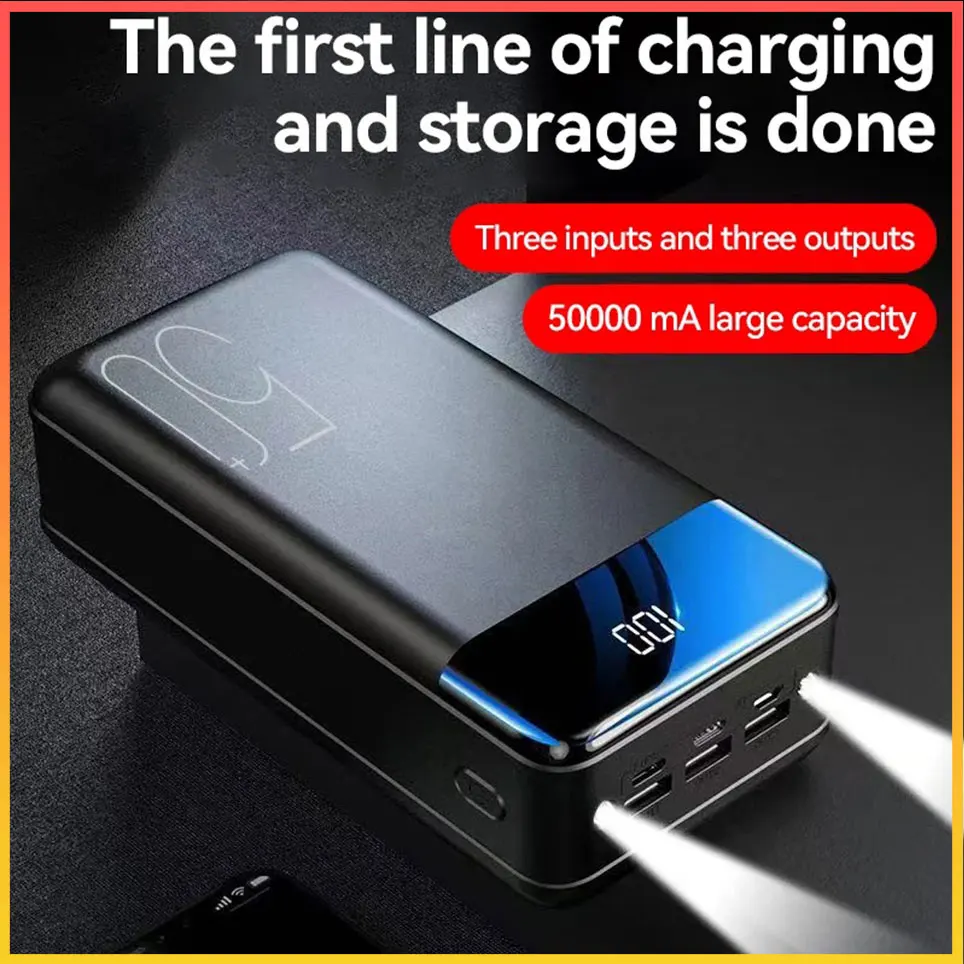 100000mAh Large Capacity Power Bank Mobile Phone Super Fast Charging Power Bank Tablet Phone External Power Supply
100000mAh Large Capacity Power Bank Mobile Phone Super Fast Charging Power Bank Tablet Phone External Power Supply