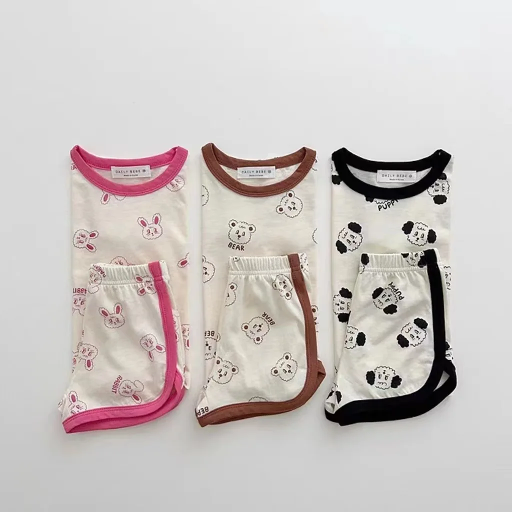 Korean Children's Clothing Set 2023 Summer New Cute Animals Girl's Suit Short Sleeve T Shirt+Shorts Boy's Two Piece Suit
Korean Children's Clothing Set 2023 Summer New Cute Animals Girl's Suit Short Sleeve T Shirt+Shorts Boy's Two Piece Suit