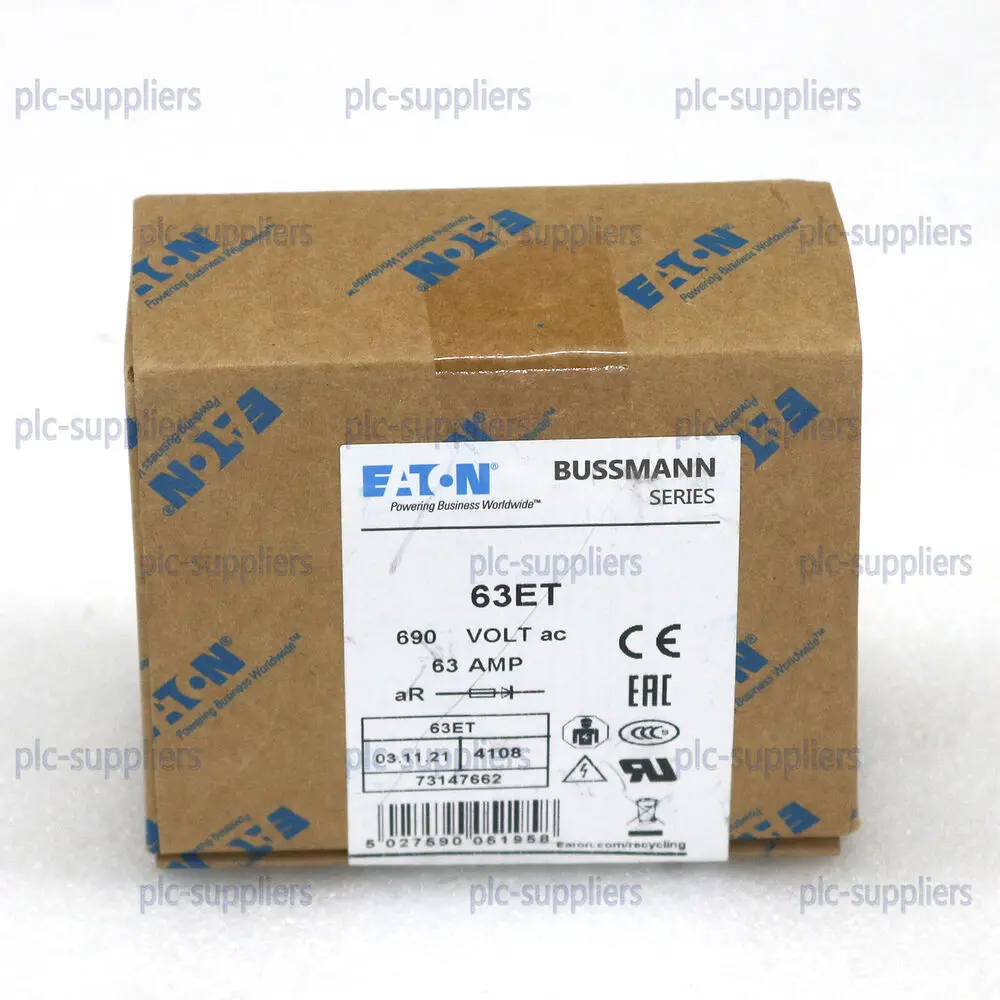 10 шт./коробка, новый предохранитель Bussmann EATON BS88:4 63ET 63a 690 В, быстрая доставка
10 шт./коробка, новый предохранитель Bussmann EATON BS88:4 63ET 63a 690 В, быстрая доставка