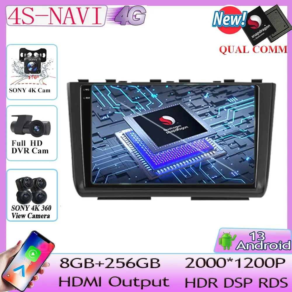 Qualcomm Snapdragon Android 13 For Hyundai Creta 2 IX25 2020 - 2021 Car Radio Autoradio Multimedia Player Video Navigation GPS
Qualcomm Snapdragon Android 13 For Hyundai Creta 2 IX25 2020 - 2021 Car Radio Autoradio Multimedia Player Video Navigation GPS