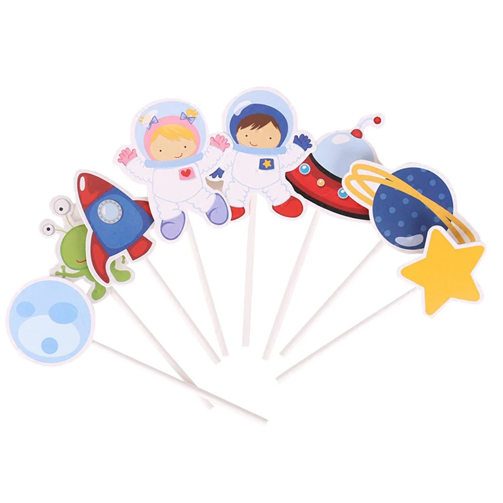 16pcs Space Astronaut Cupcake Toppers Cake Decorations for Space Theme Party Kids Birthday Party Small
16pcs Space Astronaut Cupcake Toppers Cake Decorations for Space Theme Party Kids Birthday Party Small