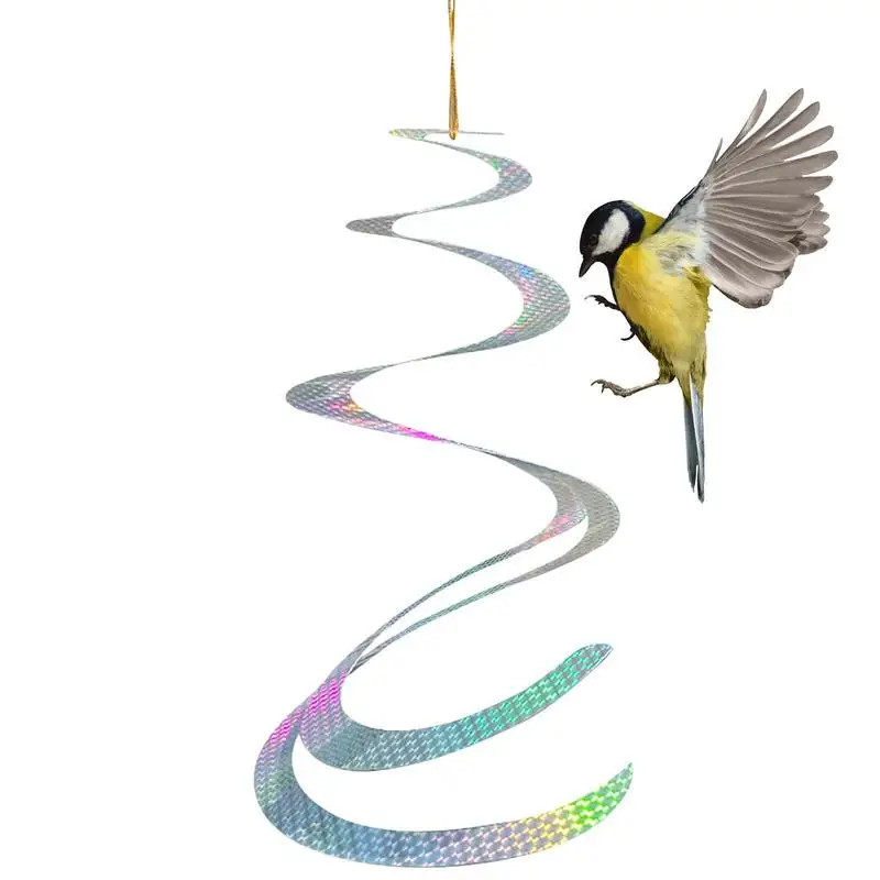 Hanging Wind Twisting Spiral Reflector Scare Bird Discs Device Efficient Spiral Bird Device Reflect Light
Hanging Wind Twisting Spiral Reflector Scare Bird Discs Device Efficient Spiral Bird Device Reflect Light
