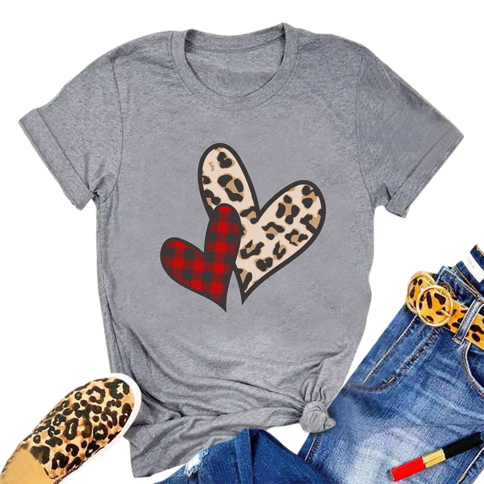 Women Valentine's day Casual Letters Printing Shirt Short Sleeve Tee Tops Tunic Women Fitted Shirt Long Sleeve Dresses for Women
Women Valentine's day Casual Letters Printing Shirt Short Sleeve Tee Tops Tunic Women Fitted Shirt Long Sleeve Dresses for Women