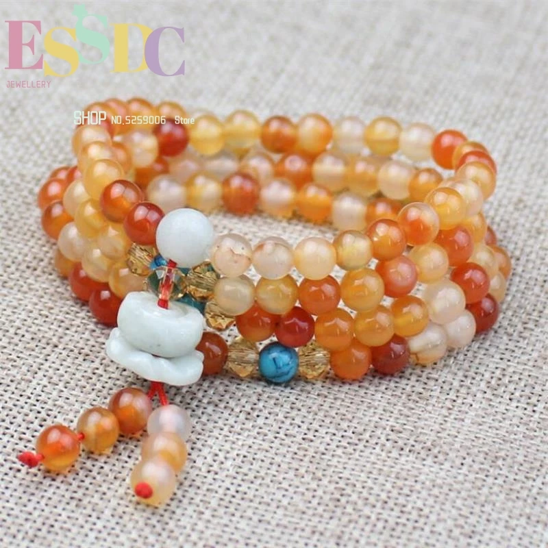 New Design Primary Color Agate 108 Beads Candy Stone Multilayer Ethnic Style Bracelet Handmade Jewelry Wholesale 
New Design Primary Color Agate 108 Beads Candy Stone Multilayer Ethnic Style Bracelet Handmade Jewelry Wholesale