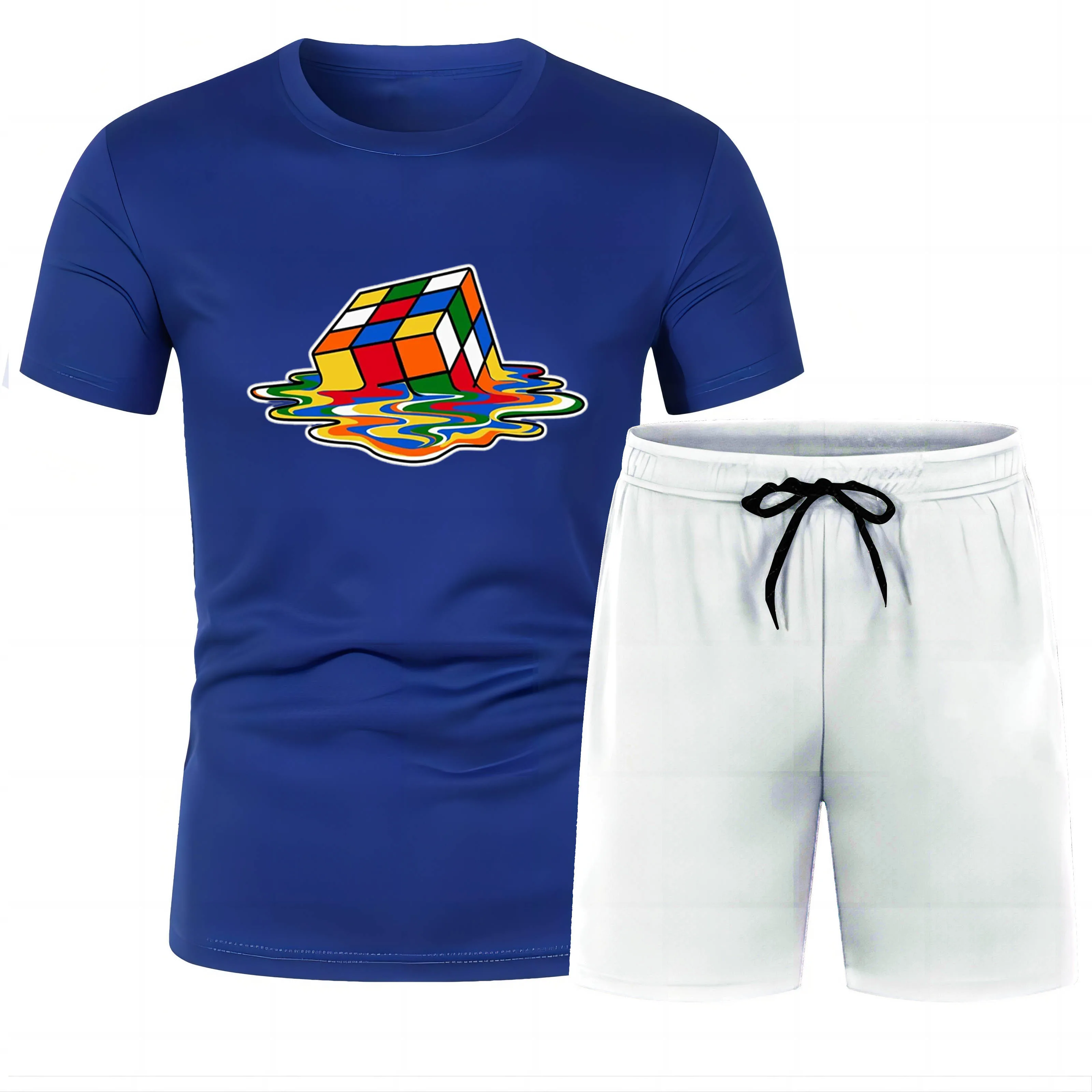 Summer Outdoor Sports Adult Men'S Round Neck T-Shirt Beach Pants Set Rubik'S Cube 2d Print Casual Comfort Fast Drying Fashion
Summer Outdoor Sports Adult Men'S Round Neck T-Shirt Beach Pants Set Rubik'S Cube 2d Print Casual Comfort Fast Drying Fashion